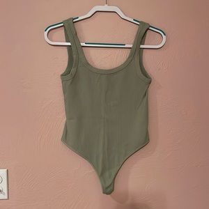 Scoopneck Ribbed Bodysuit
